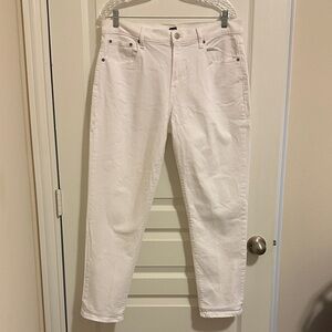 GAP Women's Straight Leg White Jeans